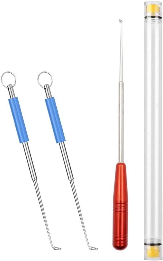 Allecto plus - Vishaak Verwijderaar Set van 3 stuks - Roestvrijstalen Haak Ontkoppelaar - Vissen Gereedschap - Haak Verwijderaar van Allecto Plus