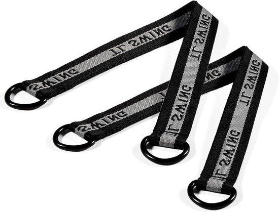 Allecto Premium - 2-delige Schommelsling Ophanging Set voor Boomschommels - Binnen of Buiten - Zwarte Sportaccessoires met Veiligheidsgordels