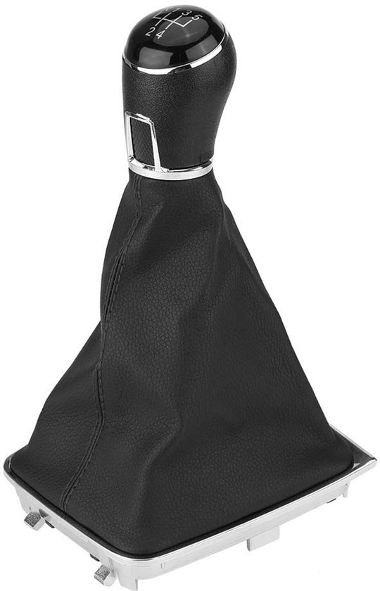 Allecto - Versnellingspookknop - 5 versnellingen - Inclusief gaiter - Geschikt voor Golf 7 MK7 - Auto accessoires - Model 2013-2017 van Merkloos