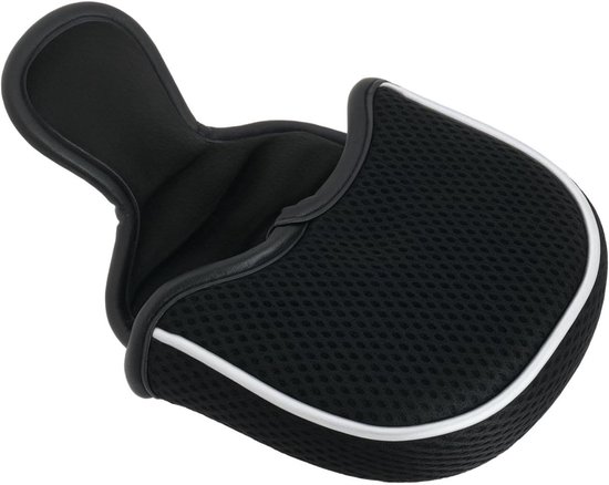Allecto- Zwart Mesh Mallet Putter Deksel - Magnetische Sluiting Golf Hoofddeksel - Geschikt voor Mallet Putters. van Merkloos