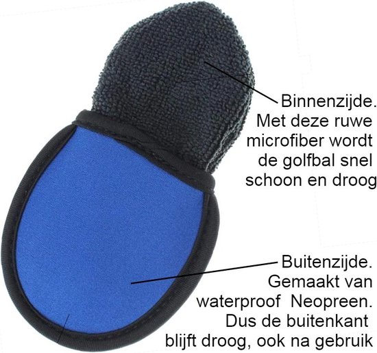 Allernieuwste Golfbal Wassen en Drogen Blauw - Golfball Washer Cleaner - Handig Cadeau Geschenk voor Golfers - Waterdicht - BLAUW van Merkloos