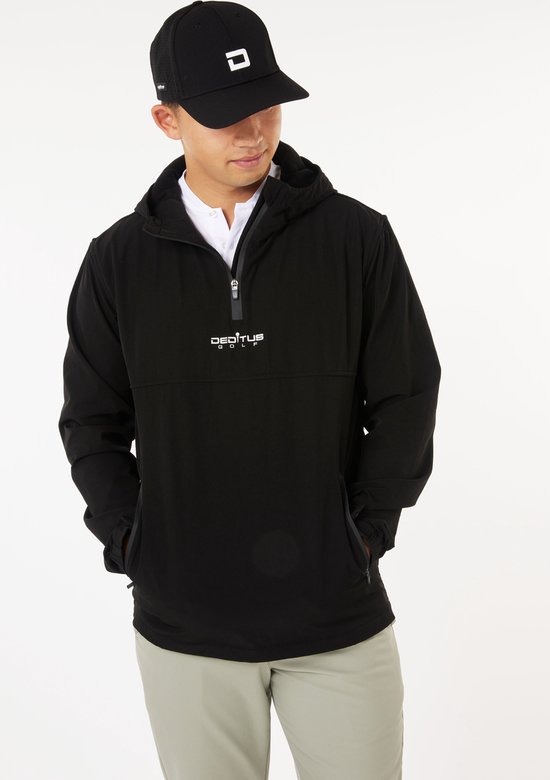 ANORAK JACKET BLACK - 1/2 ZIP - GOLF JAS - MAAT M - DEDITUS GOLF van Deditus Golf