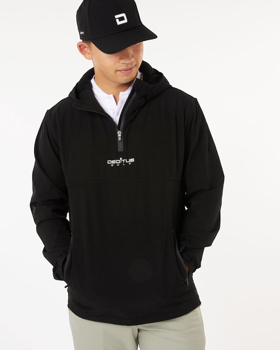 ANORAK JACKET BLACK - 1/2 ZIP - GOLF JAS - MAAT XXL - DEDITUS GOLF van Deditus Golf