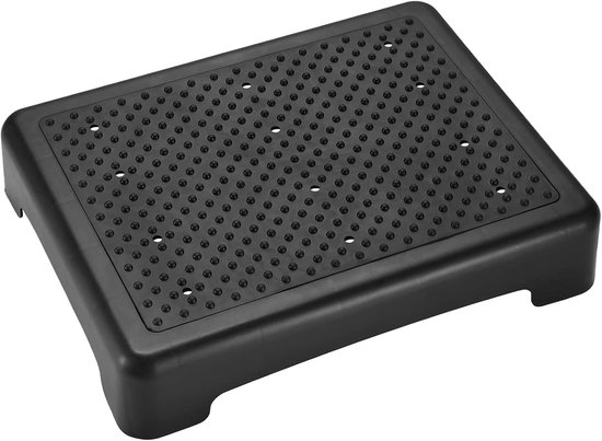 Antislip half-stap, instaphulp trapkruk, trapkruk treeplank, draagbare stapsteun traptrede, draagkracht tot 200 kg, voor gebruik op trappen en in douchecabines, zwart