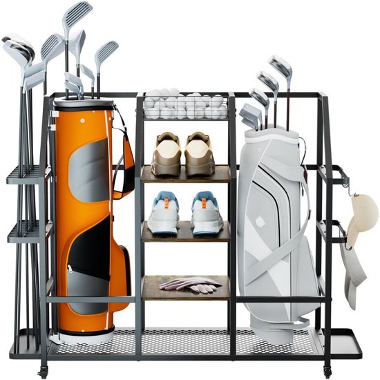 ApexArte® Golftas Standbag - Golf Accessoires - Zwart van ApexArte