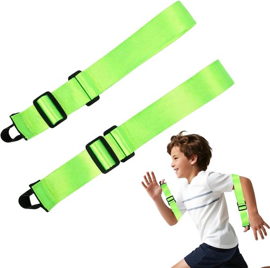 Armtrainer voor hardlopen - Armbrace trainer - Sportprestaties verbeteren - Ergonomische ondersteuning - Verstelbaar 27-30 cm - Groen