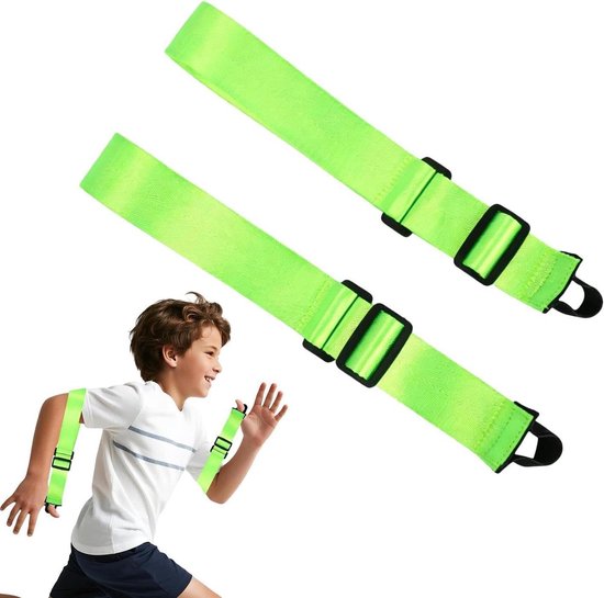 Armzwaai Trainer - Trainingsbanden Hardlopen - Atletiek Techniek Verbeteren - Simuleert Natuurlijke Beweging - Verstelbaar 27-30 cm - Groen