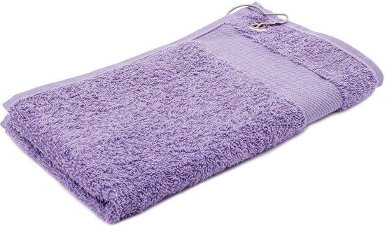 Arowell Golfhanddoek met clip 55 x 30 cm - 500 Gram - Lichtviolet (1 stuks) van Arowell