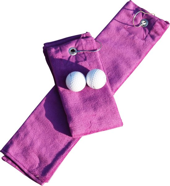ARTG - Golf Handdoekje DeLuxe - Velours - Aubergine - Set 5 stuks van ARTG