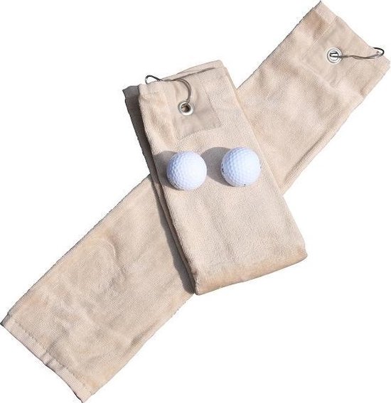 ARTG - Golf Handdoekje DeLuxe - Velours - Beige - Sand - Set 5 stuks van ARTG