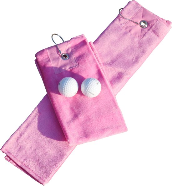 ARTG - Golf Handdoekje DeLuxe - Velours - Rose - Pink - Set 5 stuks van Merkloos