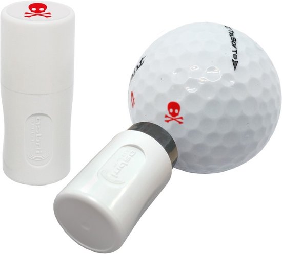 Asbri Golf Ball Stamper Skull - golfbalstempel van Asbri