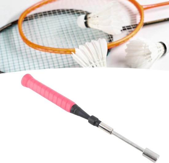 Badminton Racket Trainer - Swing Oefentool - Kracht Verbeteren - Verstelbaar Gewicht - 39 cm - Zwart