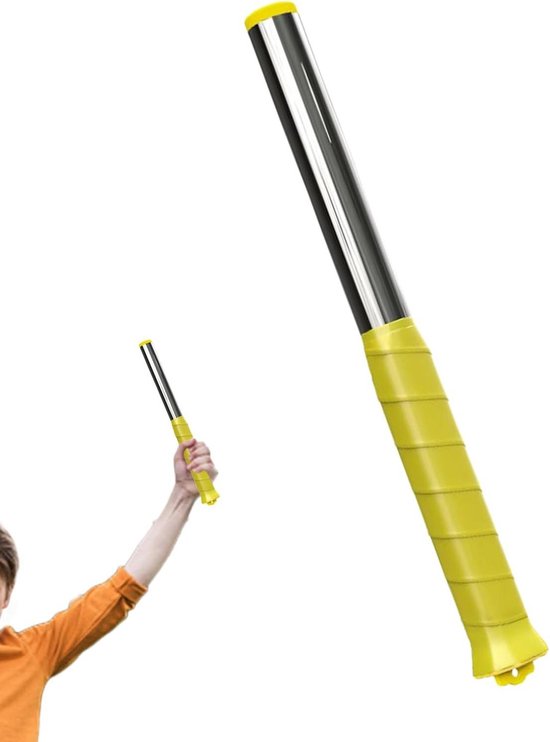 Badminton Swing Trainer - Slag Oefenstaaf - Slagen Verbeteren - Dynamische Mechanica Begeleiding - 32 cm - Geel