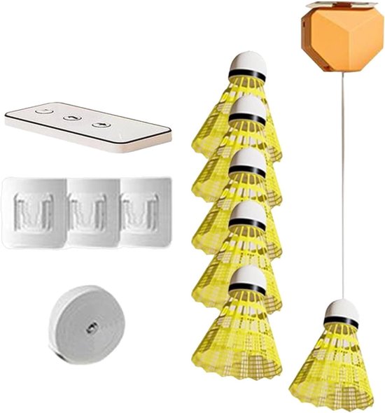 Badminton Trainer - Rebound Apparaat - Vaardigheden Verbeteren - Afstandsbediend - 6 Ballen - Niet gespecificeerd