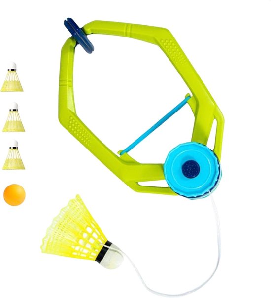 Badminton Trainer - Solo Oefen Set - Vaardigheden Verbeteren - Verstelbare Elastische Koord - 3 Badminton Ballen - Niet gespecificeerd