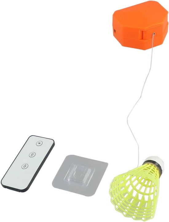 Badminton Trainer - Solo Oefenapparaat - Badminton Oefenen - Verstelbaar Elastisch Koord - 6 ballen - Zoals afgebeeld