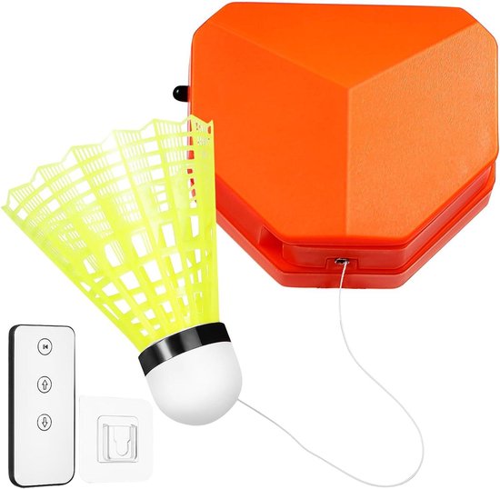 Badmintontrainer Set - Automatische Shuttle - Zelf Training - Afstandsbediening - 9 cm - Diverse Kleuren