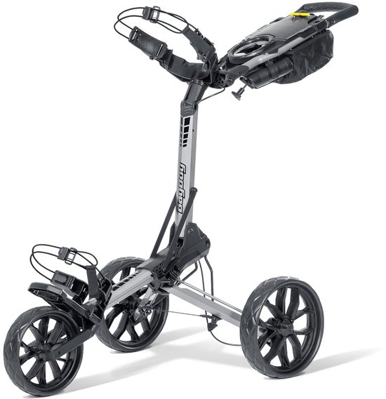 Bag Boy Slimfold 3 wiel golf duwkar, ultra-slanke vouwgrootte, gemakkelijk twee stappen openen en sluiten