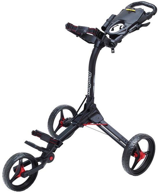 Bagboy Compact 3 Golftrolley - Mat Zwart/Rood van Merkloos