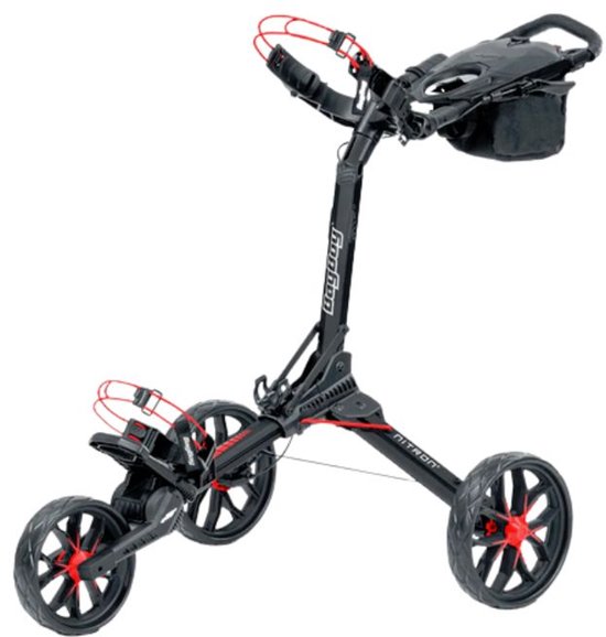 BagBoy Nitron Golf Trolley Zwart Rood van Merkloos