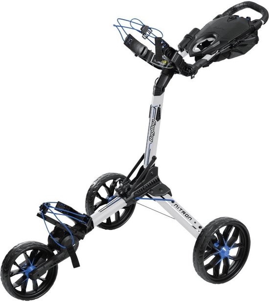 BagBoy Nitron golftrolley marine wit/blauw van Merkloos