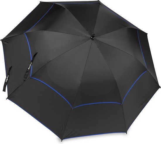 Bagboy Telescopic Windvent Paraplu zwart blauw van Merkloos