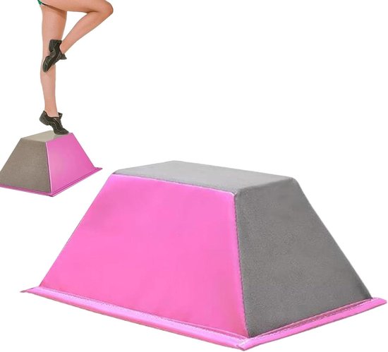 Balans Trainer - Oefenblok Balans - Core Training - Trapezium Structuur - 39 x 26 x 15 cm - Grijs