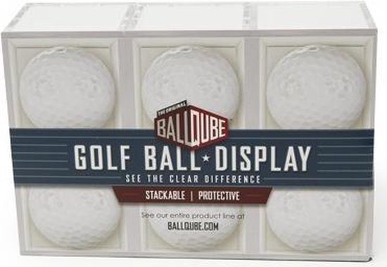Ballqube - Golf - Golfballen - Houder Voor Golfballen - 6 Pack Golf Ball - Display - One Size van Ballqube