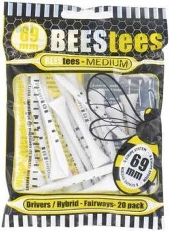 Bees tees Kort (53mm) - 25 tees van Benson & Hedges