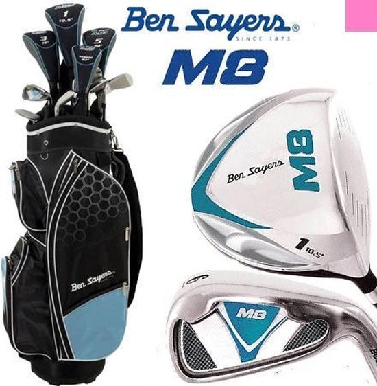 Ben sayers M8 Complete Dames Set W-flex - Zwart/Blauw van Merkloos