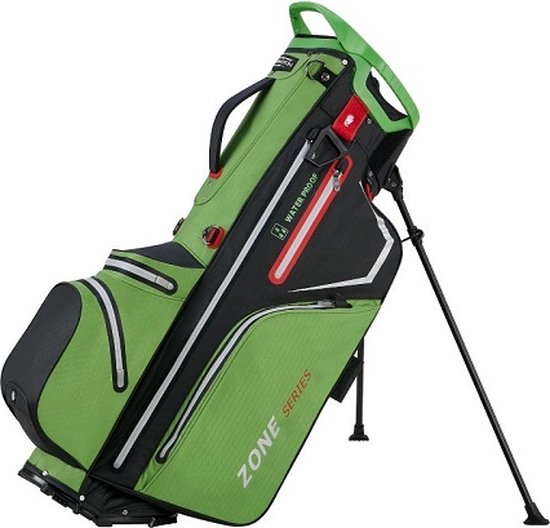 Bennington Dry Zone-14 DB Hybride Waterdichte Standbag, groen/zwart/rood van Bennington