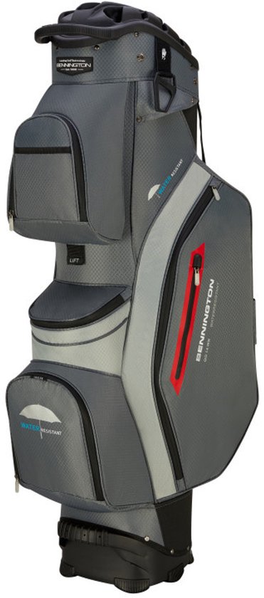 Bennington Zone 14 DB Golftas - Standbag - Waterafstotend materiaal - Grijs van Merkloos