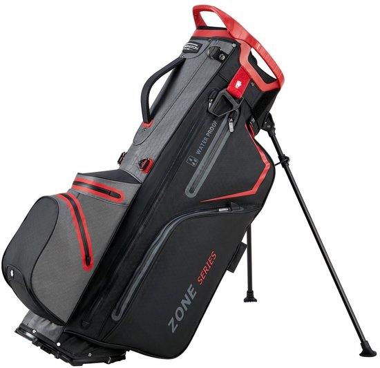 Bennington Zone 14 DB - Waterdichte Golftas -Standbag - Zwart Grijs van Merkloos