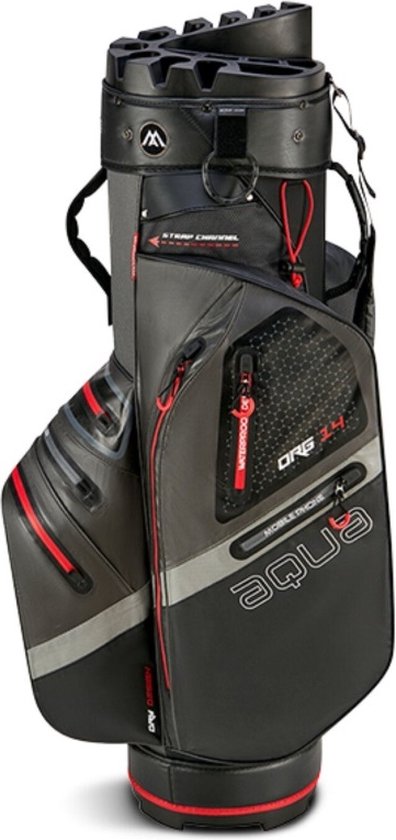 Big Max - Aqua Silencio 4 - Cart Bag - Charcoal - Black van BIG
