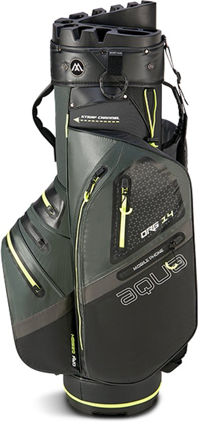 Big Max Aqua Silencio 4 - Waterdichte Golftas - Cartbag - Stille Golf Tas - Groen van Merkloos