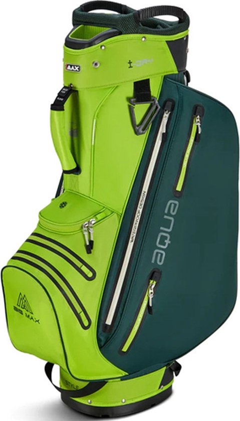 Big Max Aqua Style 4 Cartbag Lime Forest Green van BIG