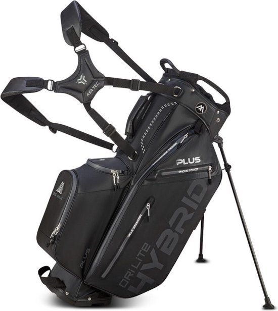 Big Max Dri Lite Hybrid Plus - Waterwerende Golftas - Standbag - Zwart van Merkloos