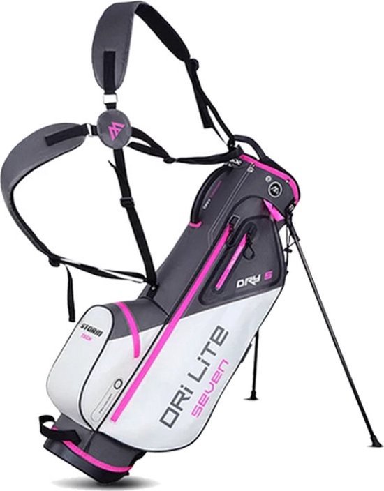 Big Max Dri Lite Seven - Waterdichte Golftas - Standbag - Wit van Big Max