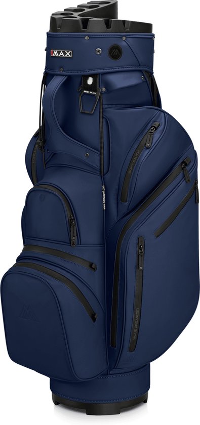 Big Max Dri Lite Silencio Prime - Waterdichte Golftas - Cartbag - Stille Golf Tas - Navy van Big Max