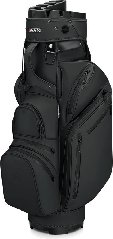 Big Max Dri Lite Silencio Prime - Waterdichte Golftas - Cartbag - Stille Golf Tas - Zwart van Merkloos
