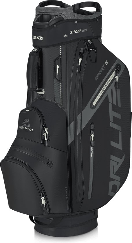 Big Max Dri Lite Sport 3 - Waterwerende Golftas - Cartbag - Zwart