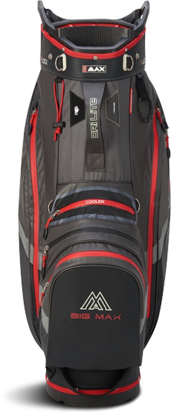 Big Max Dri Lite V4 cartbag grijs/rood van BIG