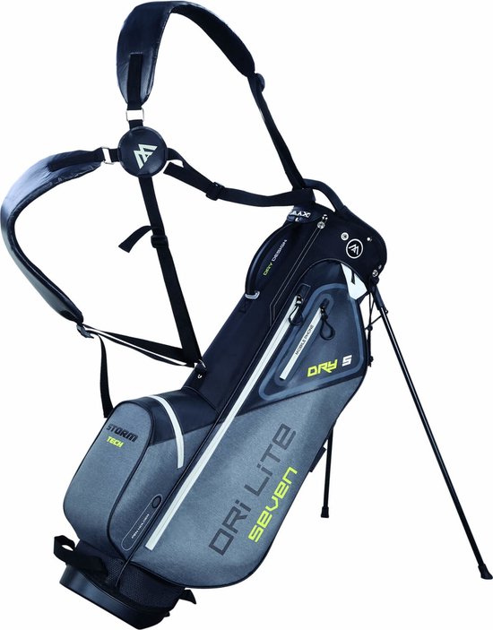 Big Max DriLite Seven 2.0 Waterproof Standbag Golftas, grijs/lime van BIG