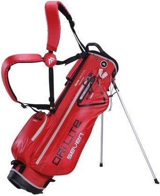 Big Max DriLite Seven Waterproof 2023 Standbag, rood/zwart van BIG