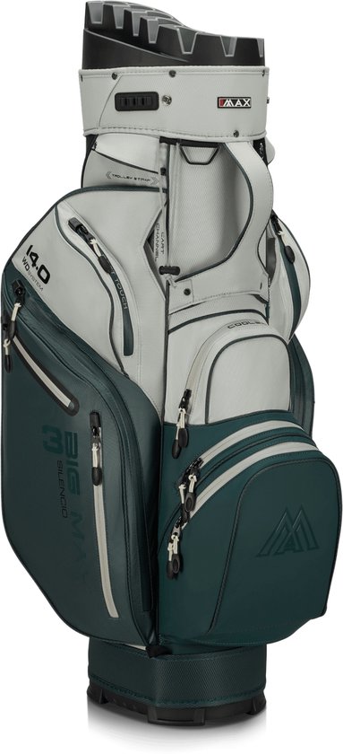 Big Max Drilite Silencio 3 - Stille Golftas - Cartbag - Waterafstotend - 14 dividers - Forrest Green van Merkloos