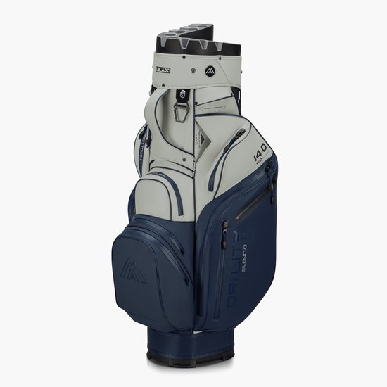 Big Max Drilite Silencio 3 - Stille Golftas - Cartbag - Waterafstotend - 14 dividers - Navy Wit van Merkloos