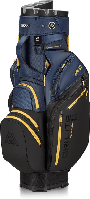 Big Max Drilite Silencio 3 - Stille Golftas - Cartbag - Waterafstotend - 14 dividers - Zwart Blauw van Merkloos