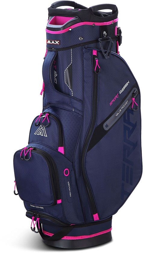 Big Max Terra Sport Golftas - Cartbag - Steel Blue Fuchsia van Merkloos