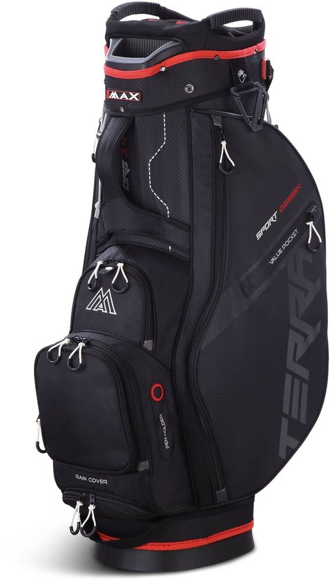 Big Max Terra Sport Golftas - Cartbag - Zwart Rood van Merkloos